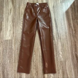 Aritzia Melina Faux Leather Pants